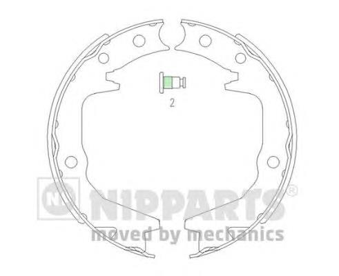 Compre MB950212 Mitsubishi Sapatas do freio traseiras de tambor