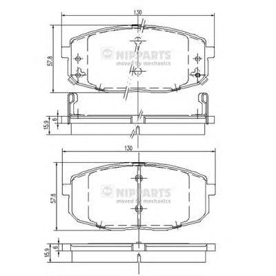 OK2FA3328Z Hyundai/Kia Sapatas do freio dianteiras de disco