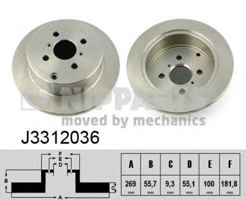 Compre DP218 Japan Parts Disco do freio traseiro