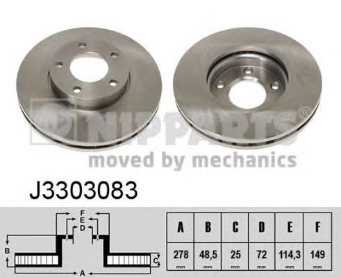 BD3272 Fremax Disco do freio dianteiro