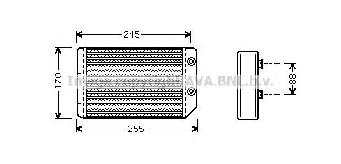Radiador de forno (de aquecedor) NRF 54286 preço, a partir de 52,66 USD