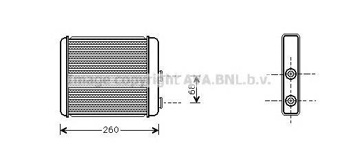 159261N Dasis Radiador de forno (de aquecedor)