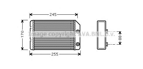 Compre 1618164 Opel Radiador de forno (de aquecedor)