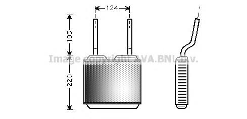 Radiador de forno (de aquecedor) Opel 1806115 preço, a partir de 28,66 USD