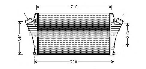 6302059 Opel Radiador de intercooler