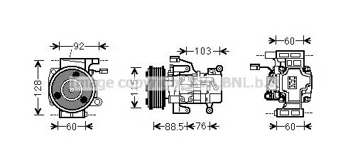 Compressor de aparelho de ar condicionado Mazda CC2961K00D preço, a partir de 265,16 USD