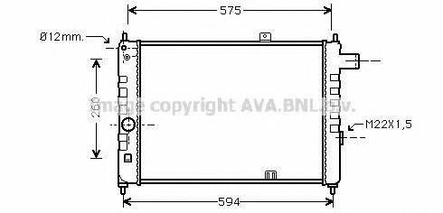 Radiador de esfriamento de motor Polcar 551308A2 preço, a partir de 87,70 USD
