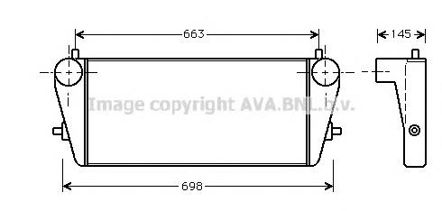 Radiador de intercooler para Opel Frontera A 5MWL4