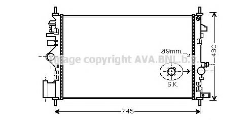 Compre 13241726 Opel Radiador de esfriamento de motor