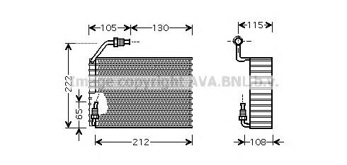 PEV119 AVA Vaporizador de aparelho de ar condicionado