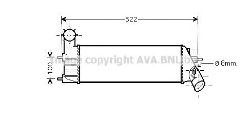 Compre 9650123680 Fiat/Alfa/Lancia Radiador de intercooler