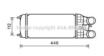Radiador de intercooler 07083005 Frig AIR