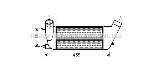 Radiador de intercooler PEA4347 Peugeot/Citroen