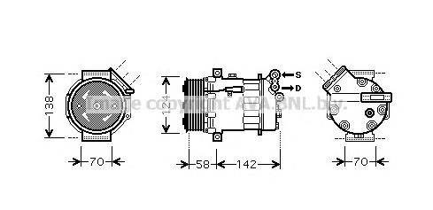 Compre PXV16 General Motors Compressor de aparelho de ar condicionado