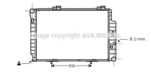 Radiador de esfriamento de motor Mercedes A2025002103