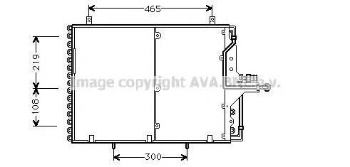 Radiador de aparelho de ar condicionado A1248301670 Mercedes