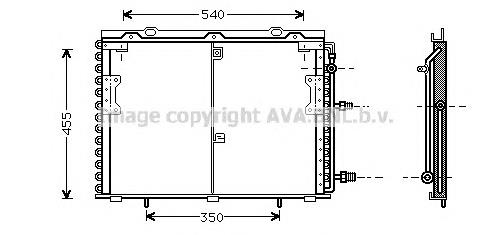 Radiador de aparelho de ar condicionado 1408300570 Mercedes