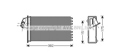 Compre 0038350001 Mercedes Radiador de forno (de aquecedor)