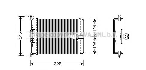 Compre 1408300761 Mercedes Radiador de forno (de aquecedor)