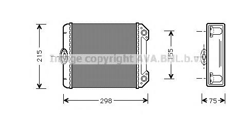 A0028355301 Mercedes Radiador de forno (de aquecedor)