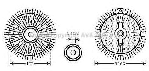 Compre 2003922 Ssang Yong Acoplamento viscoso de ventilador de esfriamento