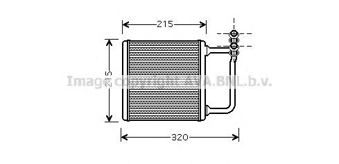 Radiador de forno (de aquecedor) A211830036164 Mercedes