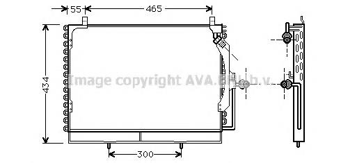Compre A124830197064 Mercedes Radiador de aparelho de ar condicionado