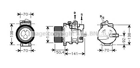 MSK431 AVA Compressor de aparelho de ar condicionado