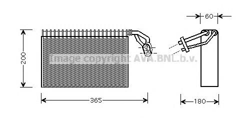 MSV317 AVA Vaporizador de aparelho de ar condicionado