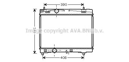 Radiador de esfriamento de motor AC659946 Maxgear