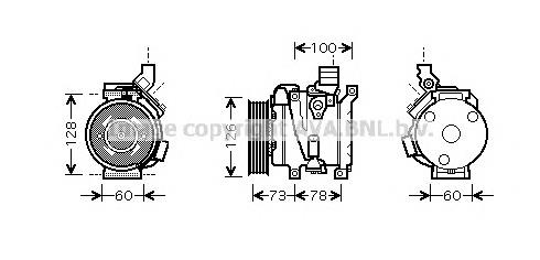 Compressor de aparelho de ar condicionado Toyota 10S15C preço, a partir de 221,33 USD