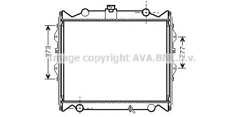 Radiador de esfriamento de motor 1640075161 Toyota