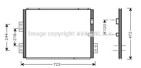Radiador de aparelho de ar condicionado 8846026330 Toyota