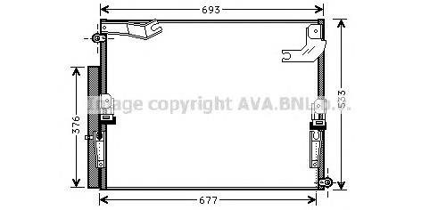 Radiador de aparelho de ar condicionado 8846060903 Toyota