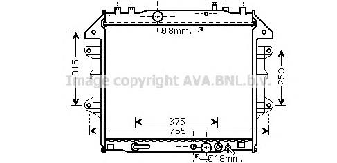 Radiador de esfriamento de motor NPS T156A184 preço, a partir de 155,90 USD