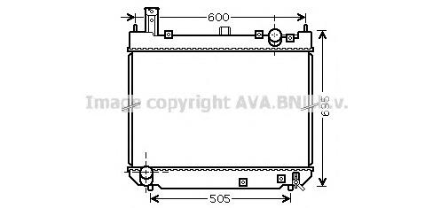 164005B330 Toyota Radiador de esfriamento de motor