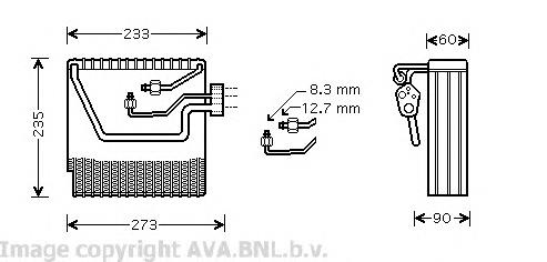 Vaporizador de aparelho de ar condicionado Volvo 30614036
