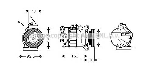 Compre 36002585 Ford Compressor de aparelho de ar condicionado