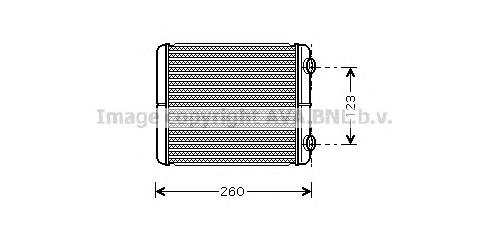 RT6344 AVA Radiador de forno (de aquecedor)