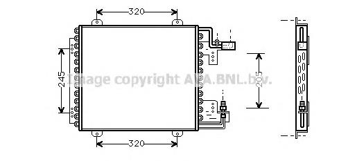 Radiador de aparelho de ar condicionado Renault (RVI) 7700826693 preço, a partir de 51,08 USD