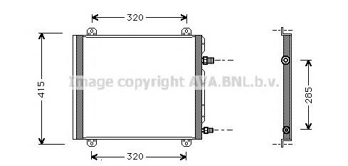 7700428315 Renault (RVI) Radiador de aparelho de ar condicionado