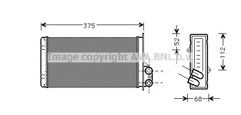 RT6226 AVA Radiador de forno (de aquecedor)
