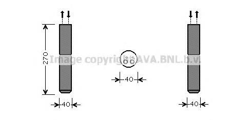 Tanque de recepção do secador de aparelho de ar condicionado Renault (RVI) 7701060041 preço, a partir de 23,09 USD