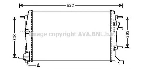 Radiador de esfriamento de motor Polcar 607308A2 preço, a partir de 77,92 USD