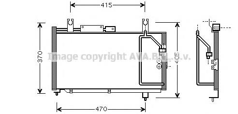 Radiador de aparelho de ar condicionado para Suzuki Swift II EA