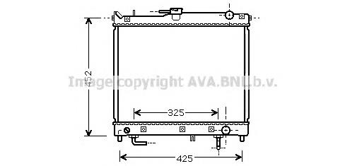 Radiador de esfriamento de motor Suzuki 1770080A10