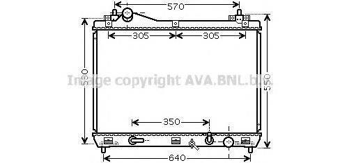 550105 NRF Radiador de esfriamento de motor