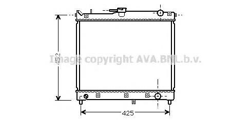 Radiador de esfriamento de motor 1770080A00 Suzuki