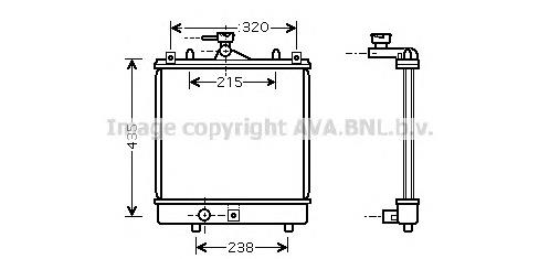 Radiador de esfriamento de motor 1770080G00 Suzuki