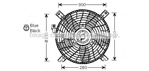 Difusor do radiador de aparelho de ar condicionado, montado com roda de aletas e o motor 9556065D00 Suzuki